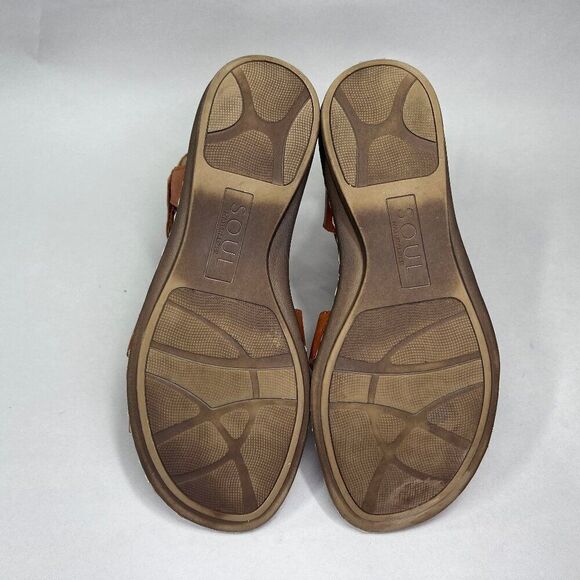 Soul Naturalizer Women's Size 9 Brown Leather Sling Back Sandals‎ - Picture 10 of 11